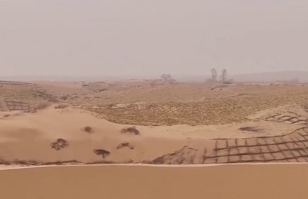 內蒙古：新科技破解治沙難點 毛烏素沙地春季治沙工作開展